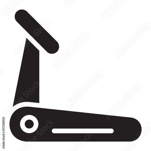 treadmill glyph icon photo