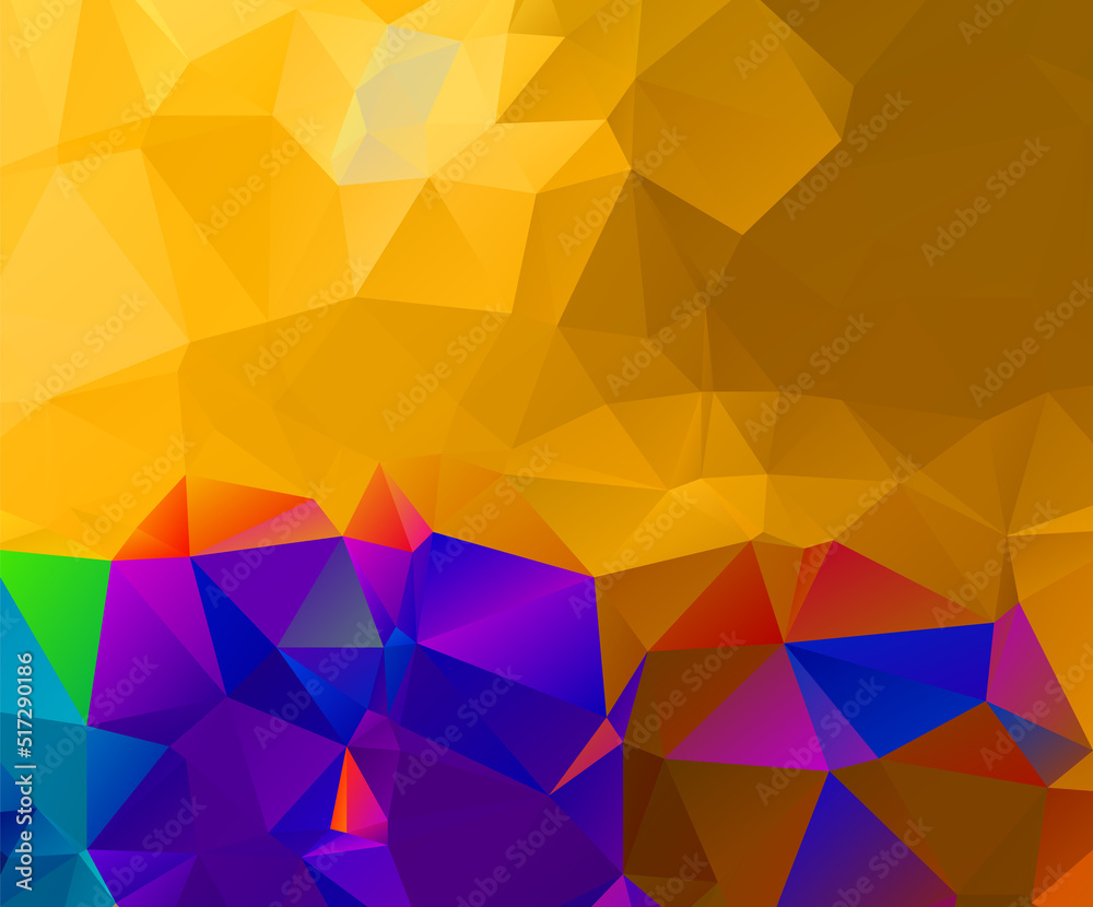 Abstract Geometric backgrounds yellow Color and dark blue