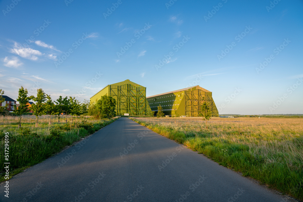 Stockfoto Cardington,EnglandMay 2022 The airship shedS or hangarS at