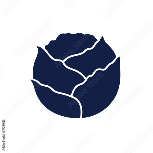 Vászonkép cabbage glyph vegetable