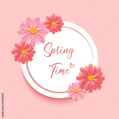 Simple spring banner design template © Arun