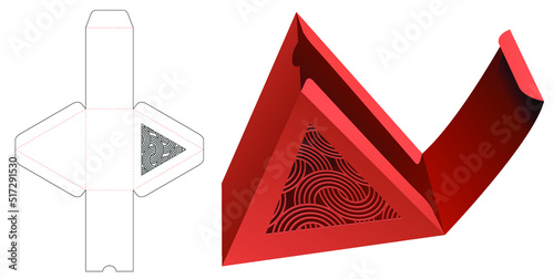 box die cut and 3D mockup