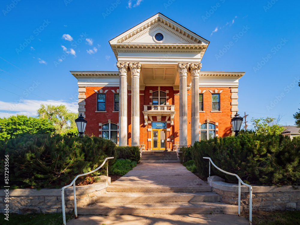 Exterior view of the Historic Governors' Mansion of downtown Cheyenne