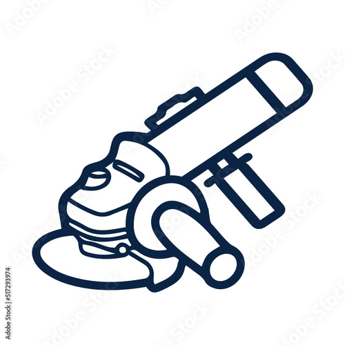 Electric cutter or grinder icon