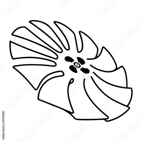 Blade fan or propeller icon