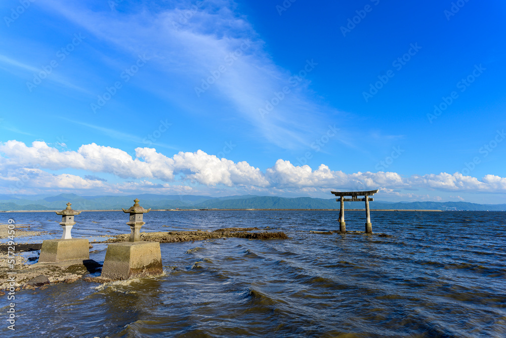 Stockfoto 永尾剱神社(えいのおつるぎじんじゃ) (観光・旅行・スポット) Eino Tsurugi Shrine ...