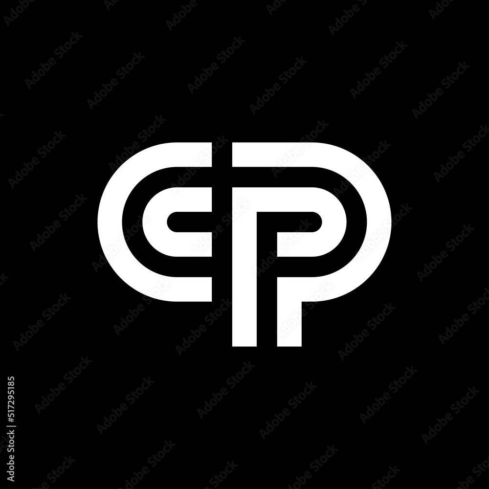 Obraz premium Letter CP creative monogram logo template