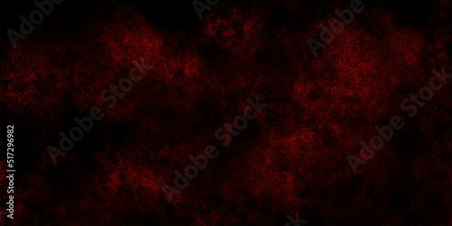 Abstract background with red and brown peeling paint on the wall. Old concrete wall with cracked flaking paint. Modern design with dark cherry painted background, grunge texture .racked shabby 