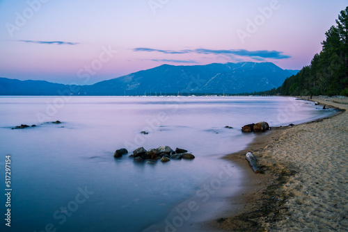 Sunset at Baldwin Beach South Lake Tahoe California