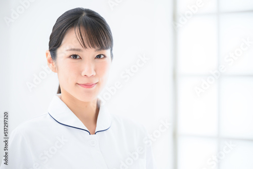 Portraits of Asian women easy to use for images of cosmetic nurses and nurses Copy space