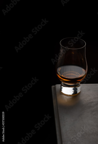 whiskey in a tasting glass