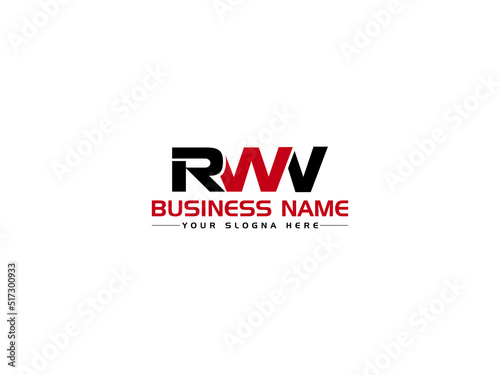 Colorful RWW Logo Icon, Creative RW r w w Logo image Vector Art With Premium Three Letter Unique Design For Business or Brand photo