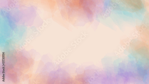 Drawing Abstract Multicolor Watercolor Paint Texture Background