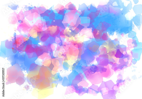 かき氷のような淡くて美しい背景素材01（紫・青・ピンク）