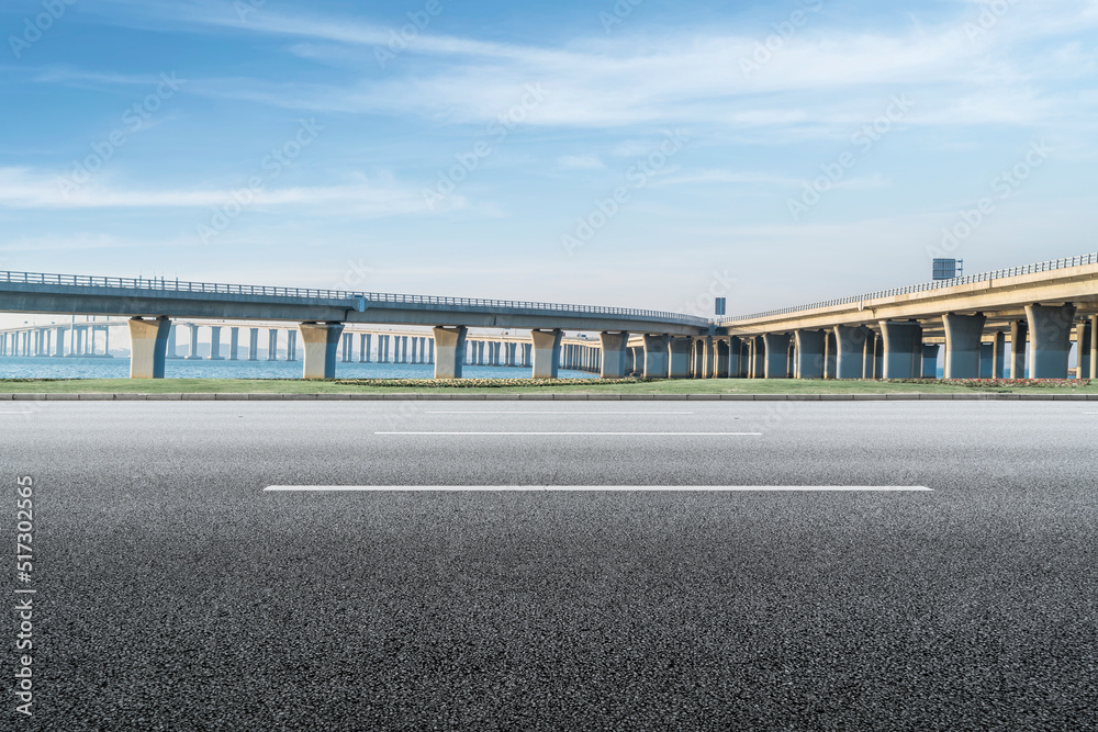 Naklejka premium China outdoor viaduct concrete road.