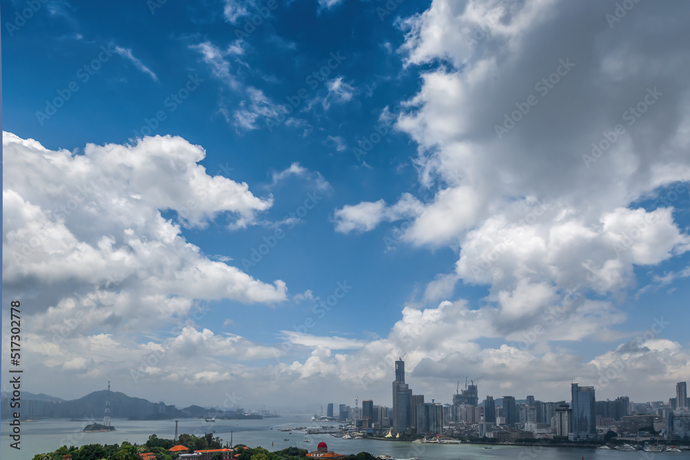 China Xiamen city architectural landscape