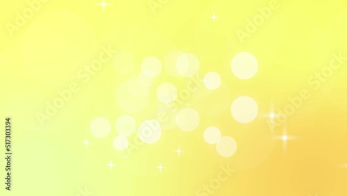 Sparkly stars and yellow abstract loop background animation photo