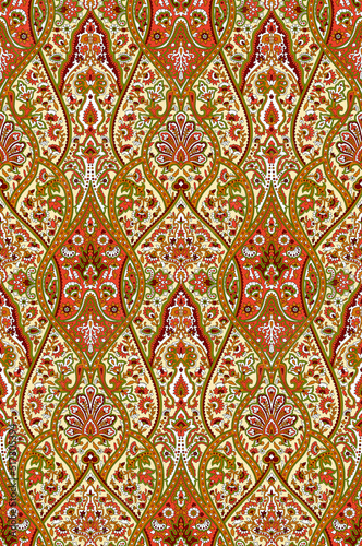 Seamless beautiful ethnic Paisley pattern silky allover design