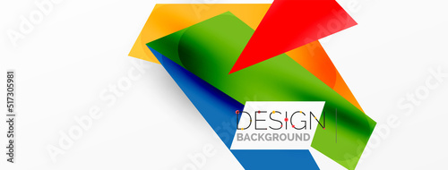 Background abstract overlapping shapes. Minimal composition vector illustration for wallpaper banner background or landing page