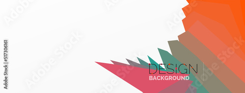 Background colorful shapes template. Wallpaper for concept of AI technology, blockchain, communication, 5G, science, business and technology