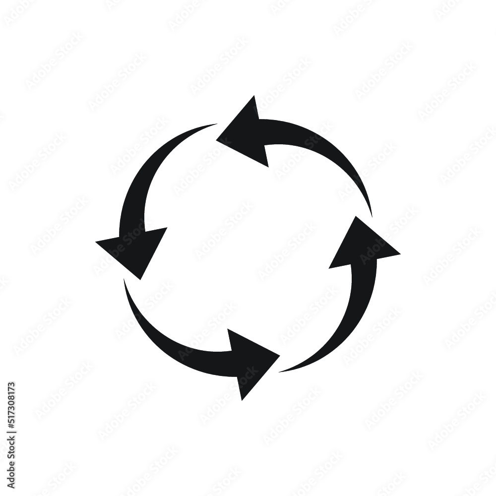 Recycle Flat Icon Design Template Illustration Recycle Flat Icon Design Template Illustration