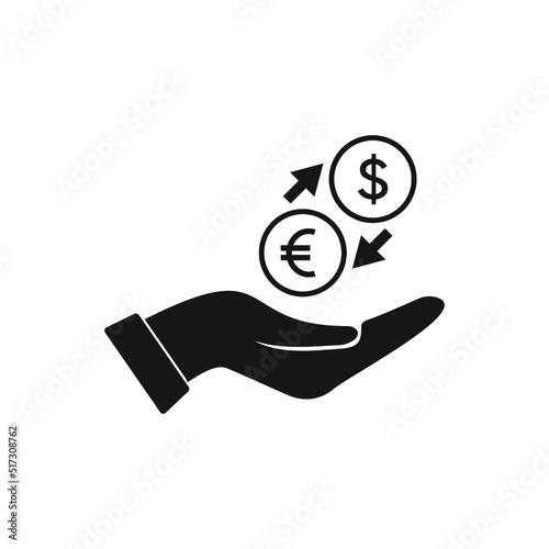 Money exchange services - Euro/Dollar - Minimal icon