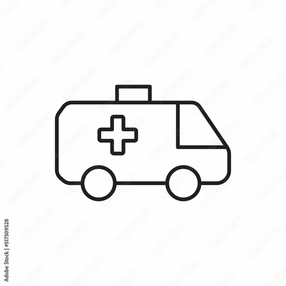 Ambulance premium line icon. Simple high quality pictogram. Modern outline style icons Ambulance premium line icon. Simple high quality pictogram. Modern outline style icons