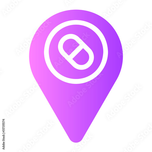 location gradient icon