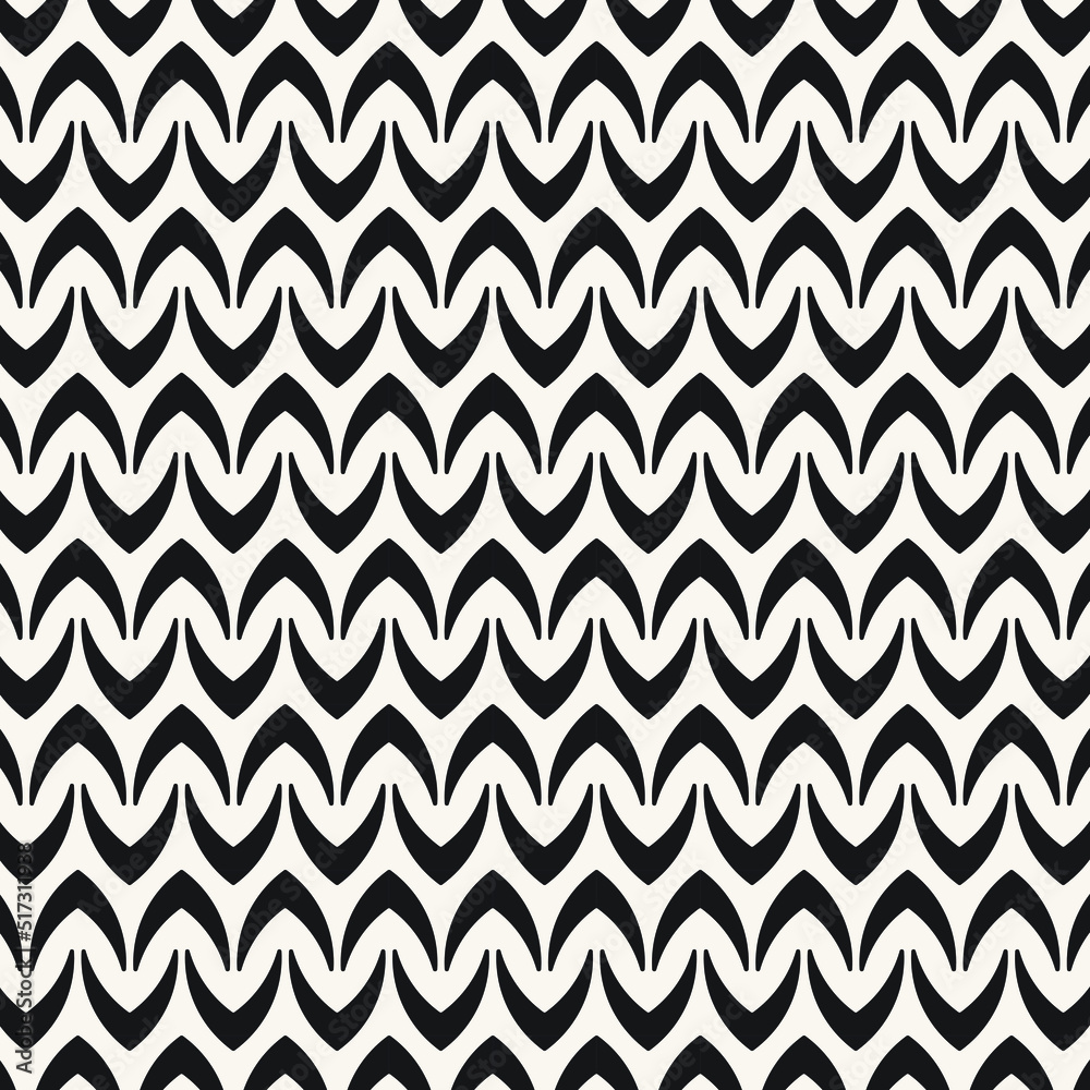 Vector Geometric Seamless Monochrome Pattern Vector Geometric Seamless Monochrome Pattern