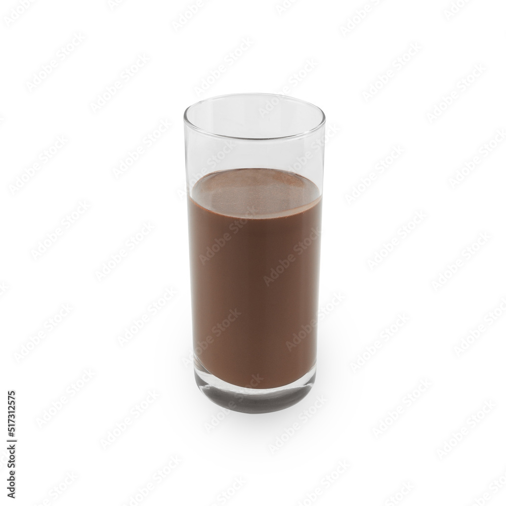 Cocoa glass isolated on white background with clipping path. Cocoa glass isolated on white background with clipping path.
