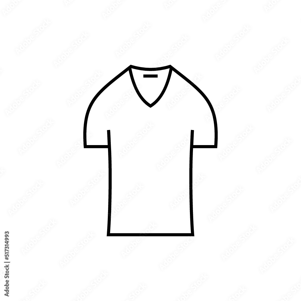 T shirt icon isolated on white background T shirt icon isolated on white background