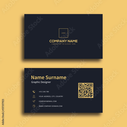 Business card design template, Clean professional business card template, visiting card, business card template.