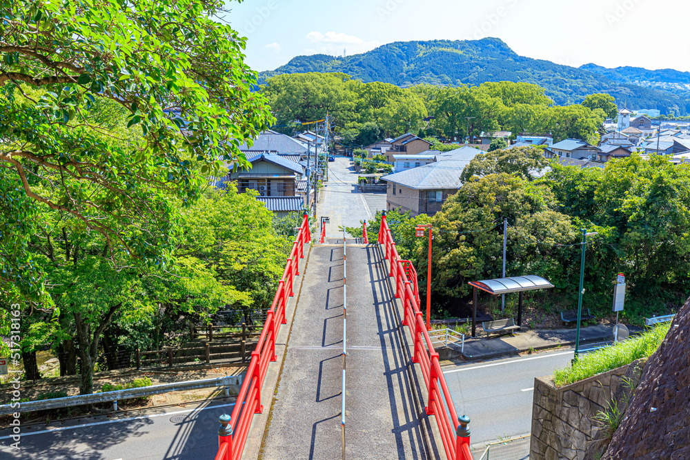 夏の宇美八幡宮 奥宮へと続く参道 福岡県宇美町 Umi Hachimangu in summer. The approach leading to Okumiya. Fukuoka-ken Umi town. 夏の宇美八幡宮 奥宮へと続く参道 福岡県宇美町 Umi Hachimangu in summer. The approach leading to Okumiya. Fukuoka-ken Umi town.