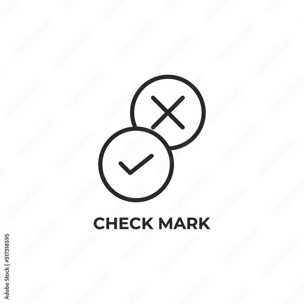check mark line icon. linear style sign for mobile concept and web design. Outline vector icon. Symbol, logo illustration. Vector graphics check mark line icon. linear style sign for mobile concept and web design. Outline vector icon. Symbol, logo illustration. Vector graphics