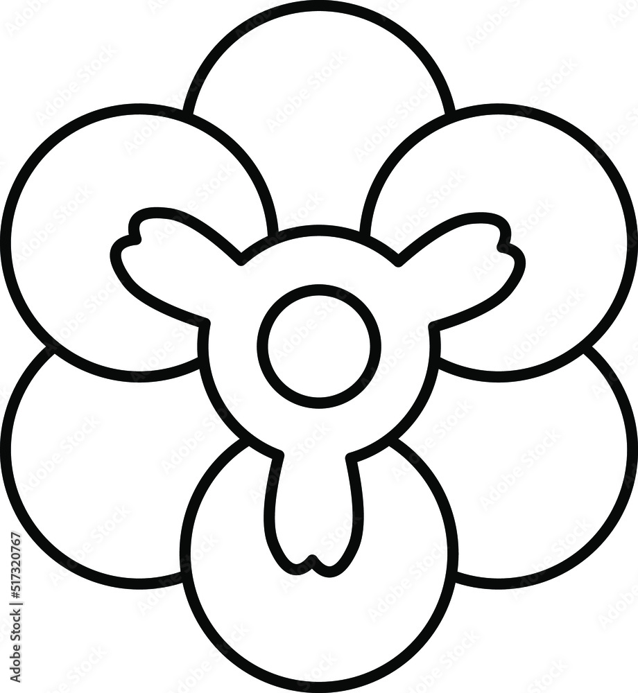 Flower line icon minimal vector illustration Simple outline signs for flowers. Pixel Perfect stock illustration. Flower line icon minimal vector illustration Simple outline signs for flowers. Pixel Perfect stock illustration.