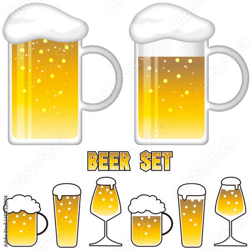 飲み物　ビール　イラスト