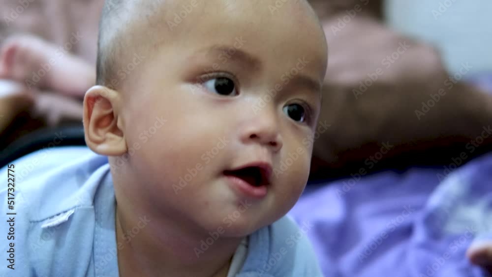 asian child, baby boy, little kid, show funny happy expression at home. asian child, baby boy, little kid, show funny happy expression at home.