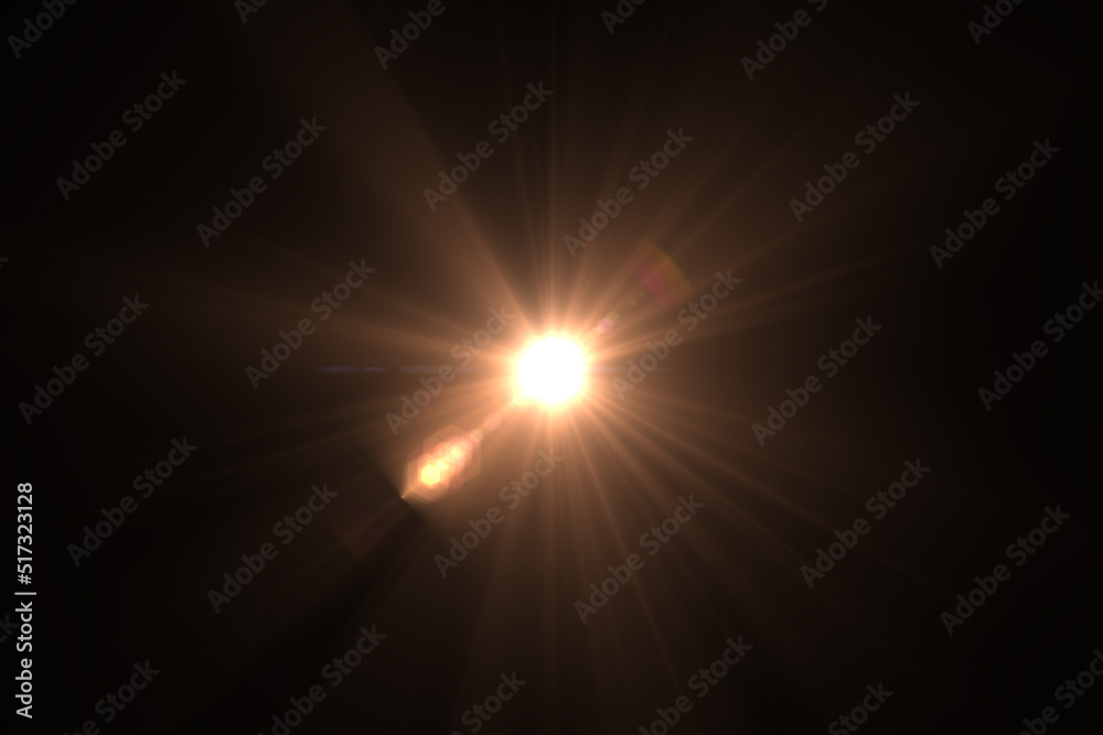 abstract of sun with flare. natural background with lights and sunshine wallpaper.