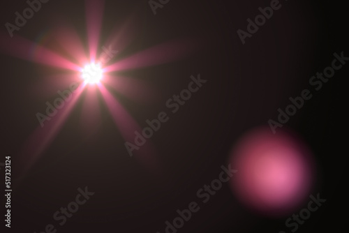 abstract of sun with flare....