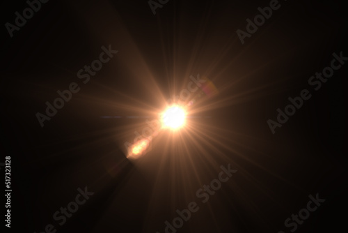 abstract of sun with flare. natural background with lights and sunshine wallpaper.
