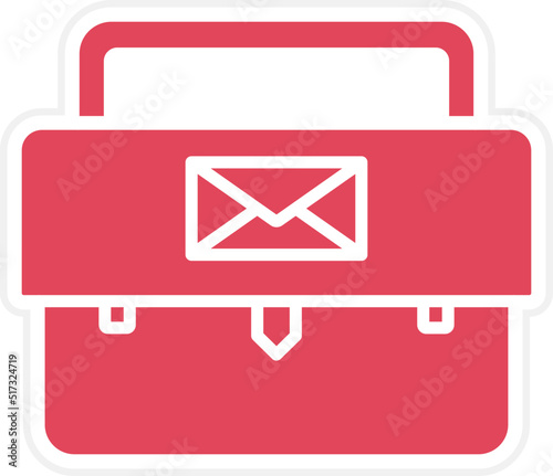 Mail Bag Icon Style