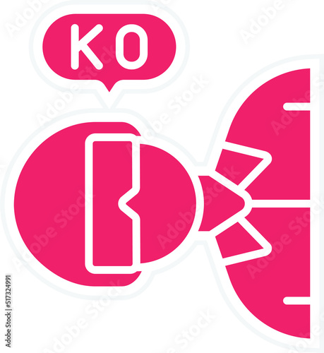Knocked Out Icon Style