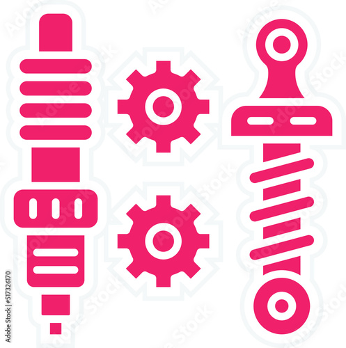 Car Parts Icon Style