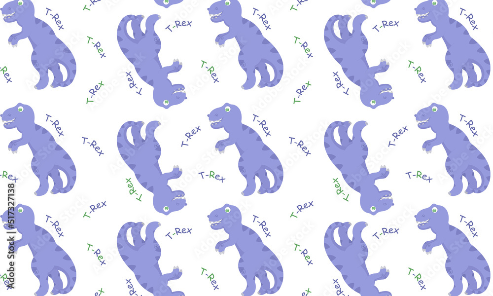 Seamless pattern with a picture of a Tyrannosaurus. Fabric print, backdrop, wallpaper Seamless pattern with a picture of a Tyrannosaurus. Fabric print, backdrop, wallpaper