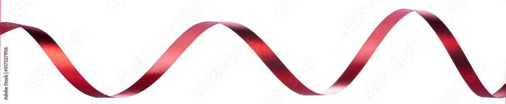 red ribbon on a white background isolate. red ribbon on a white background isolate.