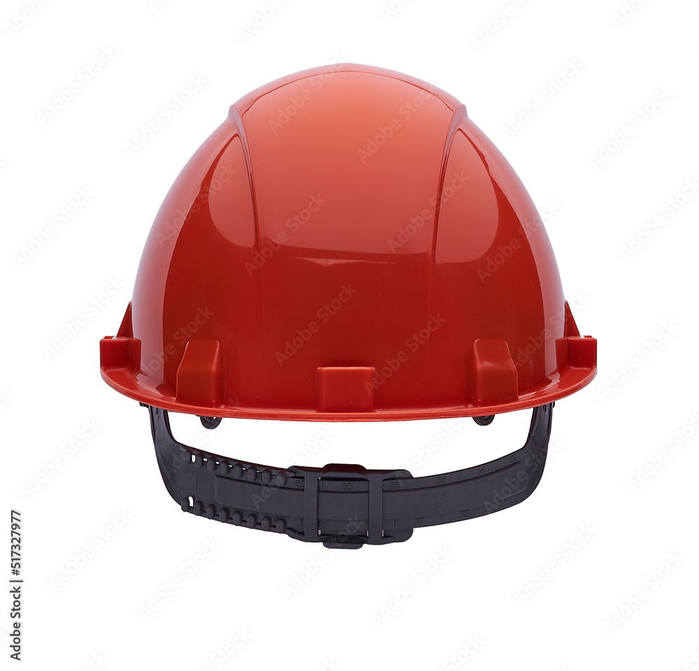 Fototapeta premium construction helmet isolate on a white background rear view.
