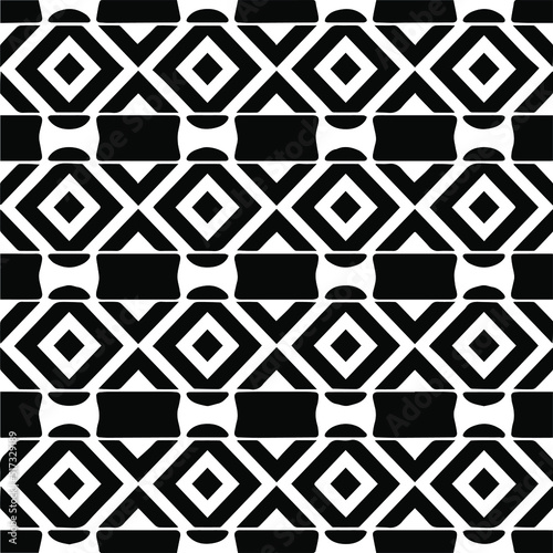 
Abstract background with black and white pattern. Unique geometric vector swatch. Perfect for site backdrop, wrapping paper, wallpaper, textile and surface design. 