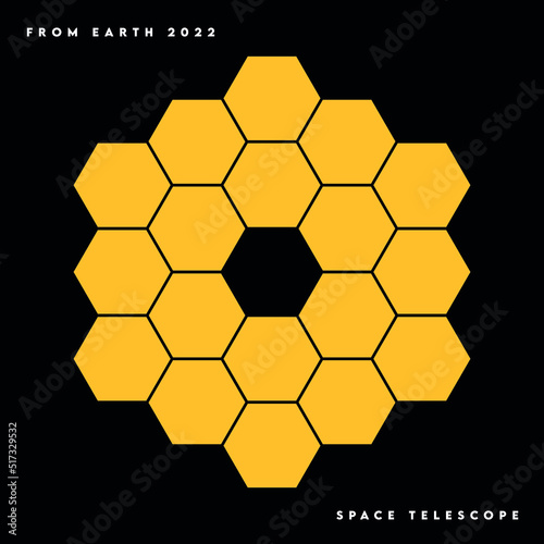 Space Telescope Illustration Vector design for t-shirt graphics, banner, fashion prints, slogan tees, stickers, flyer, posters and other creative uses