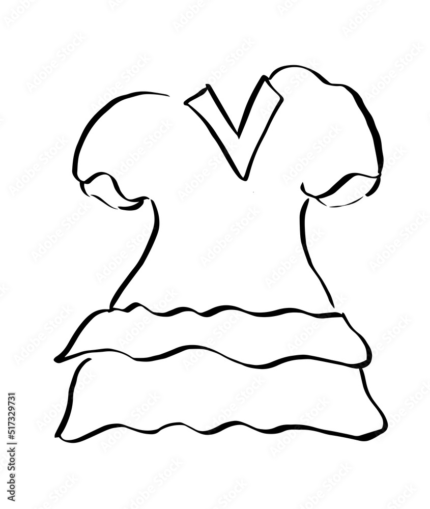 Baby fashion dress, baby girls clothing, sketch clothing for summer holidays. Baby fashion dress, baby girls clothing, sketch clothing for summer holidays.