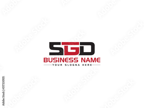 Monogram SGD Logo Icon, Colorful SG s g d Logo Letter Vector Image With Three Alphabet Letter Business Symbol For You photo